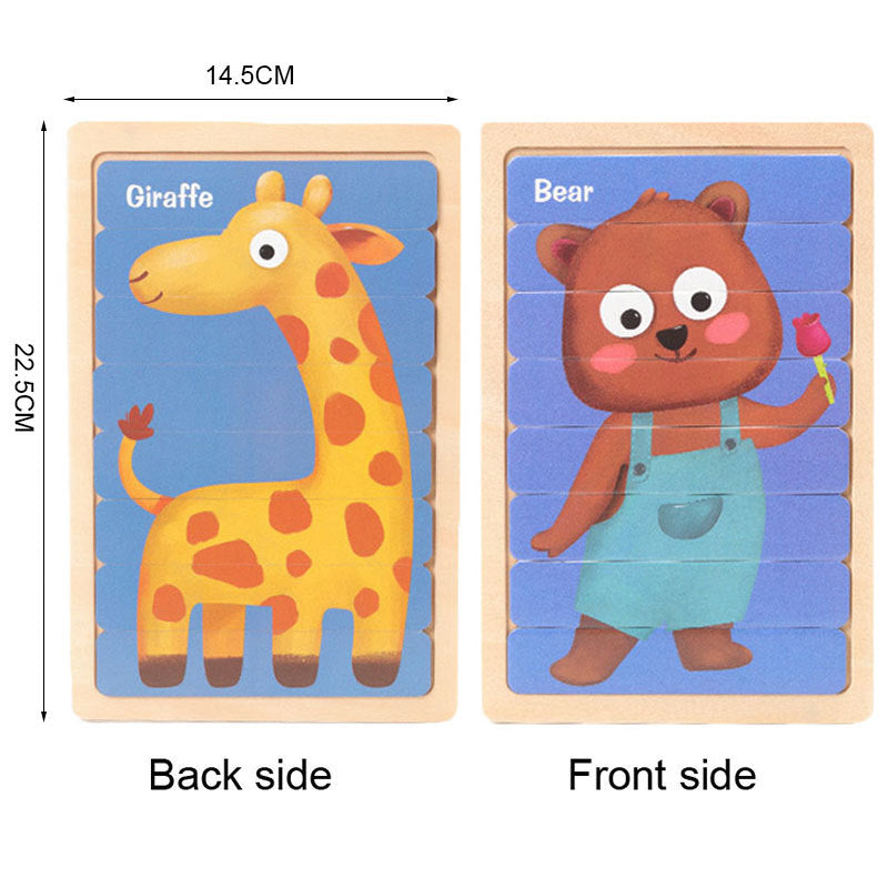 Cartoon Creative Building Block Puzzle Board