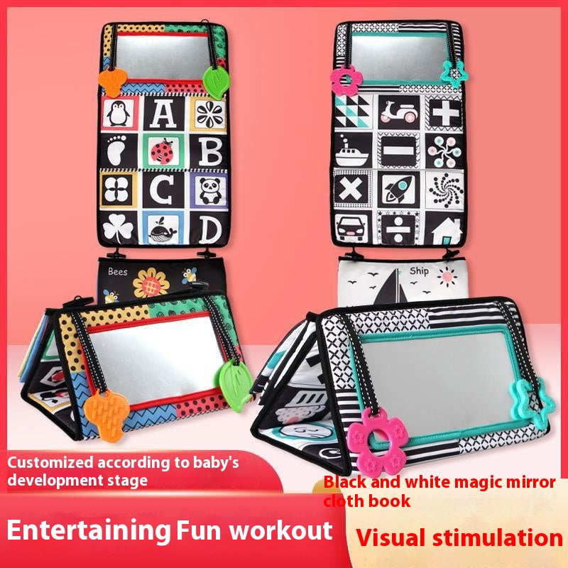 Toy Visual Stimulation Foldable Soft Book + Mirror