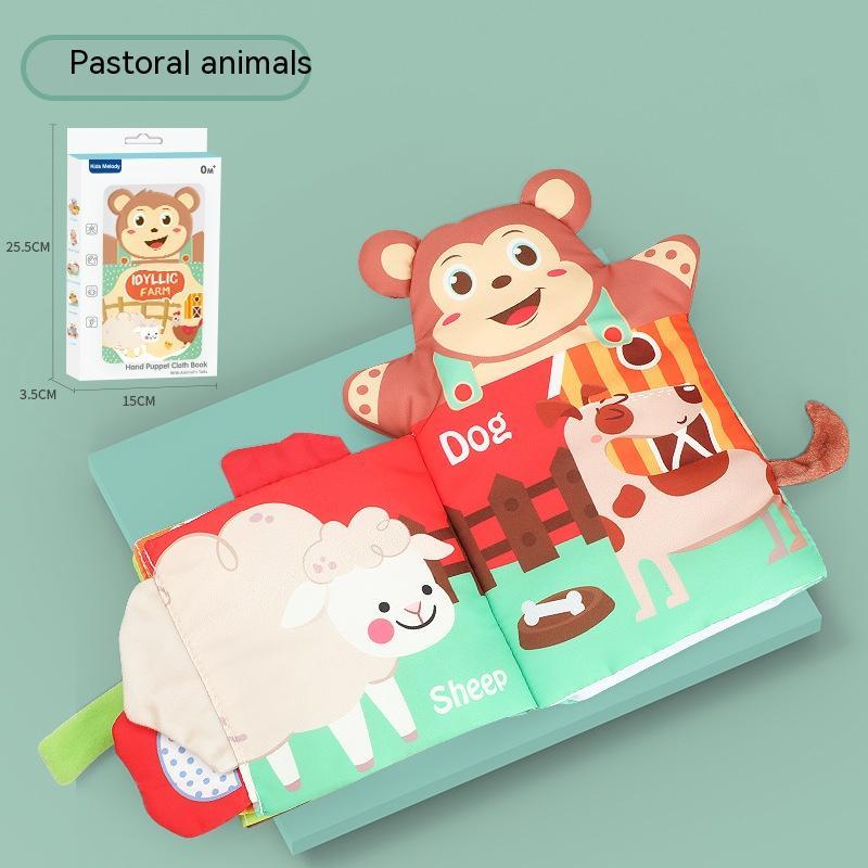Puppet Cloth Baby Soothing Book Cartoon Animal