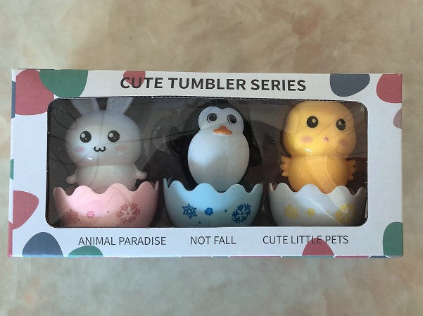 Baby Cartoon Tumbler Toy Set