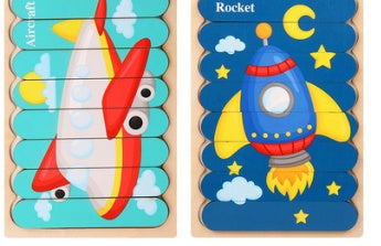 Cartoon Creative Building Block Puzzle Board