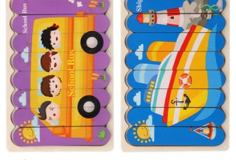 Cartoon Creative Building Block Puzzle Board