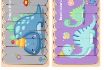 Cartoon Creative Building Block Puzzle Board