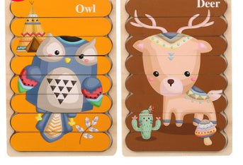 Cartoon Creative Building Block Puzzle Board