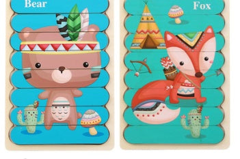 Cartoon Creative Building Block Puzzle Board