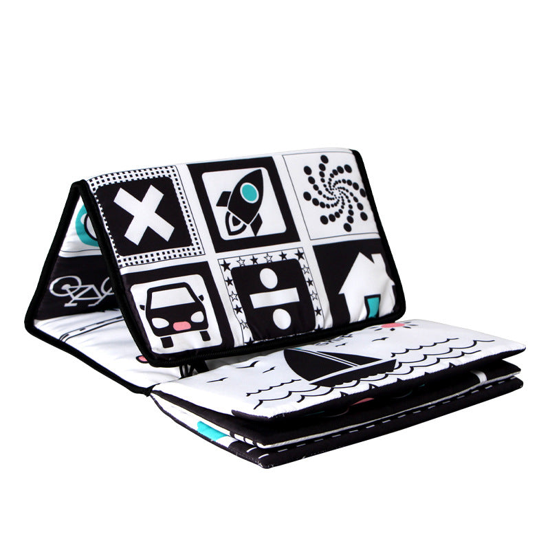 Toy Visual Stimulation Foldable Soft Book + Mirror