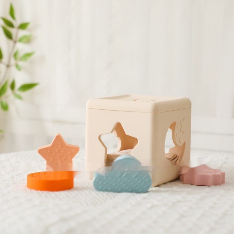 Baby Paper Toy Tear-proof Tissue Box Shape Matching Toy