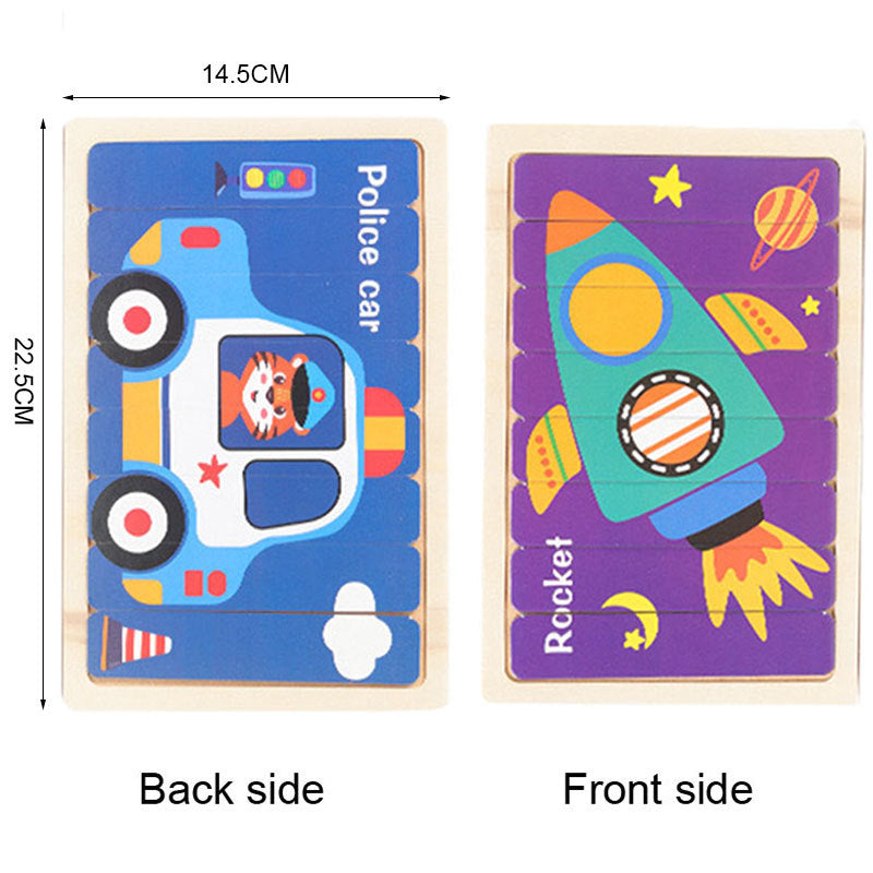 Cartoon Creative Building Block Puzzle Board