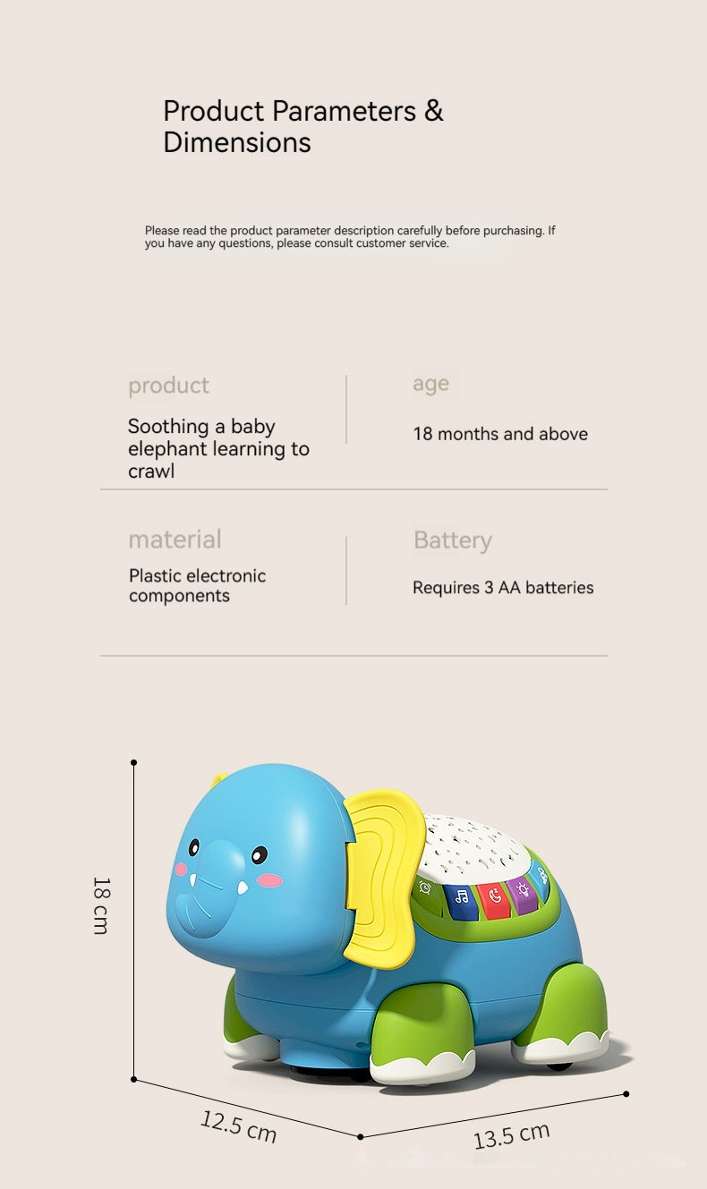 Baby Learning Crawling Electric Toy -Elephant