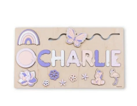 Personalized Baby Name Wooden Puzzle Toy -Type B
