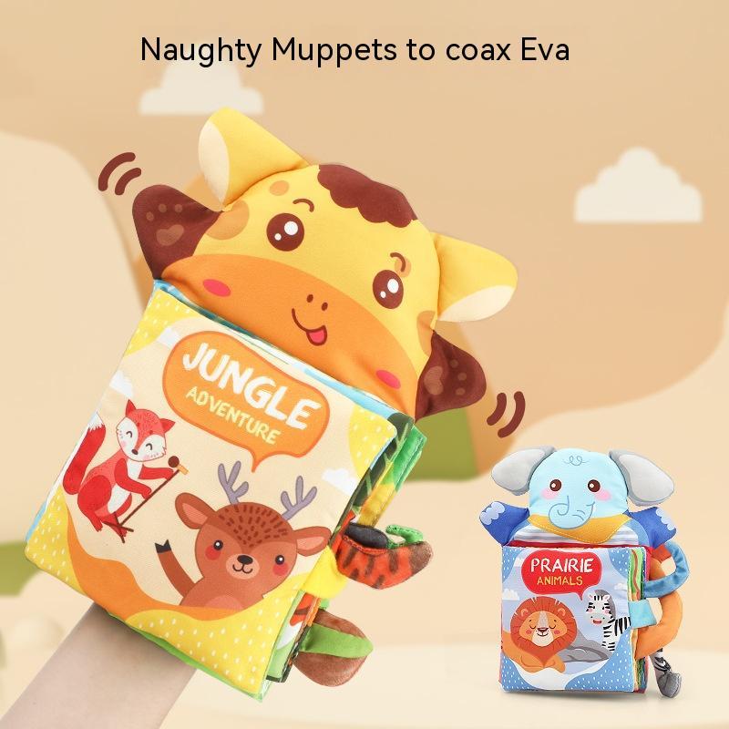 Puppet Cloth Baby Soothing Book Cartoon Animal