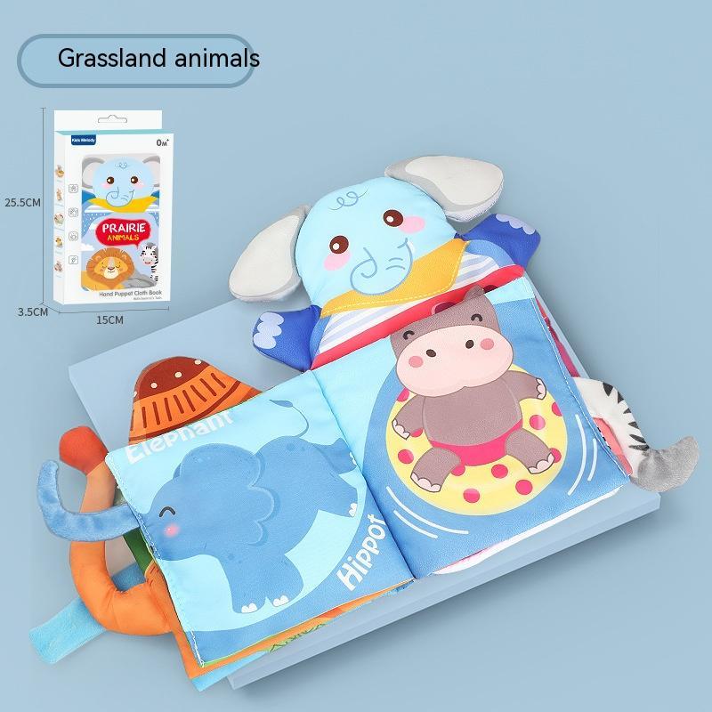 Puppet Cloth Baby Soothing Book Cartoon Animal
