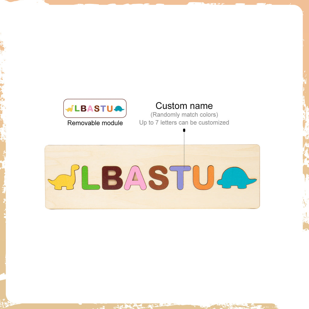 Personalized Baby Name Wooden Puzzle Toy -Type B