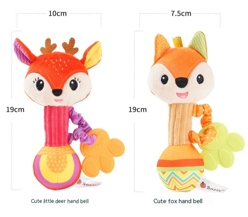 Plush Doll Baby Toy Comfort Handbell