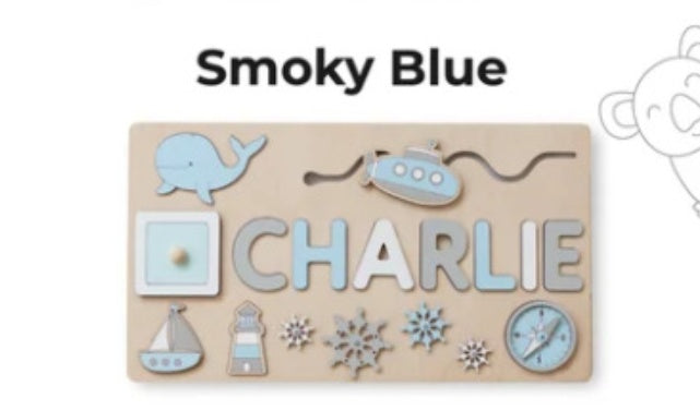 Personalized Baby Name Wooden Puzzle Toy -Type B