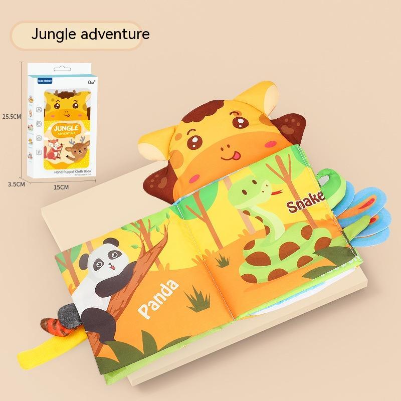Puppet Cloth Baby Soothing Book Cartoon Animal