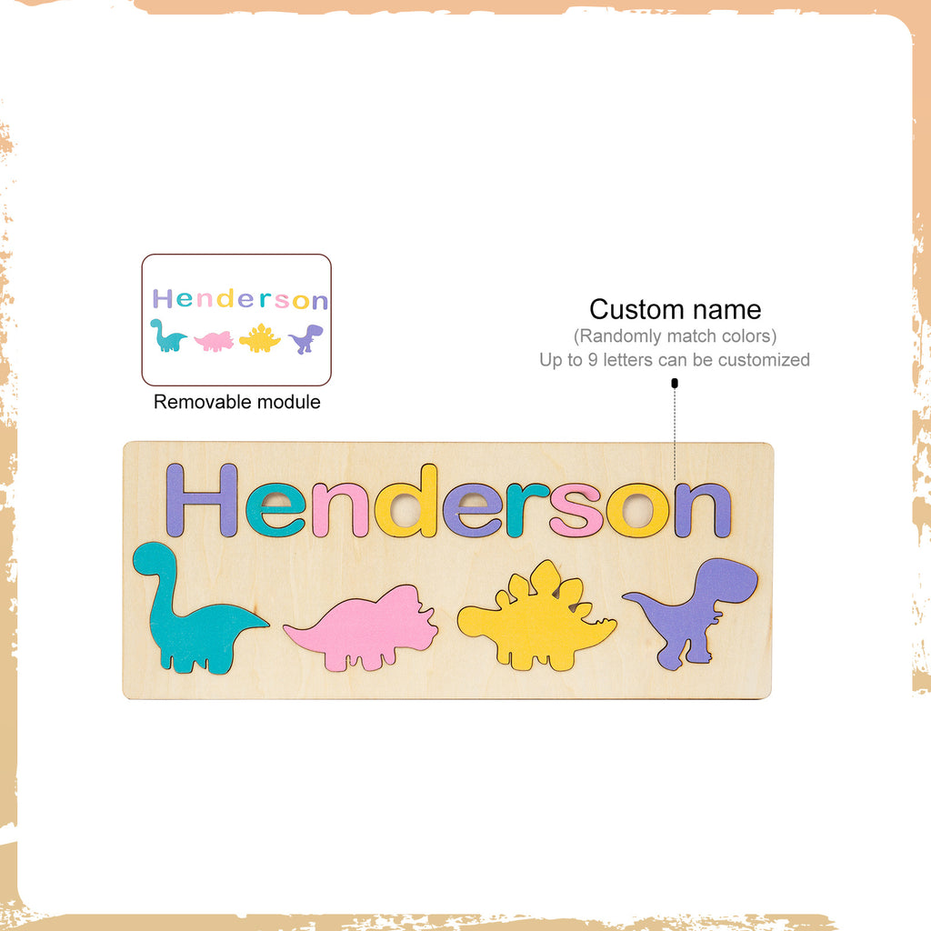 Personalized Baby Name Wooden Puzzle Toy -Type B